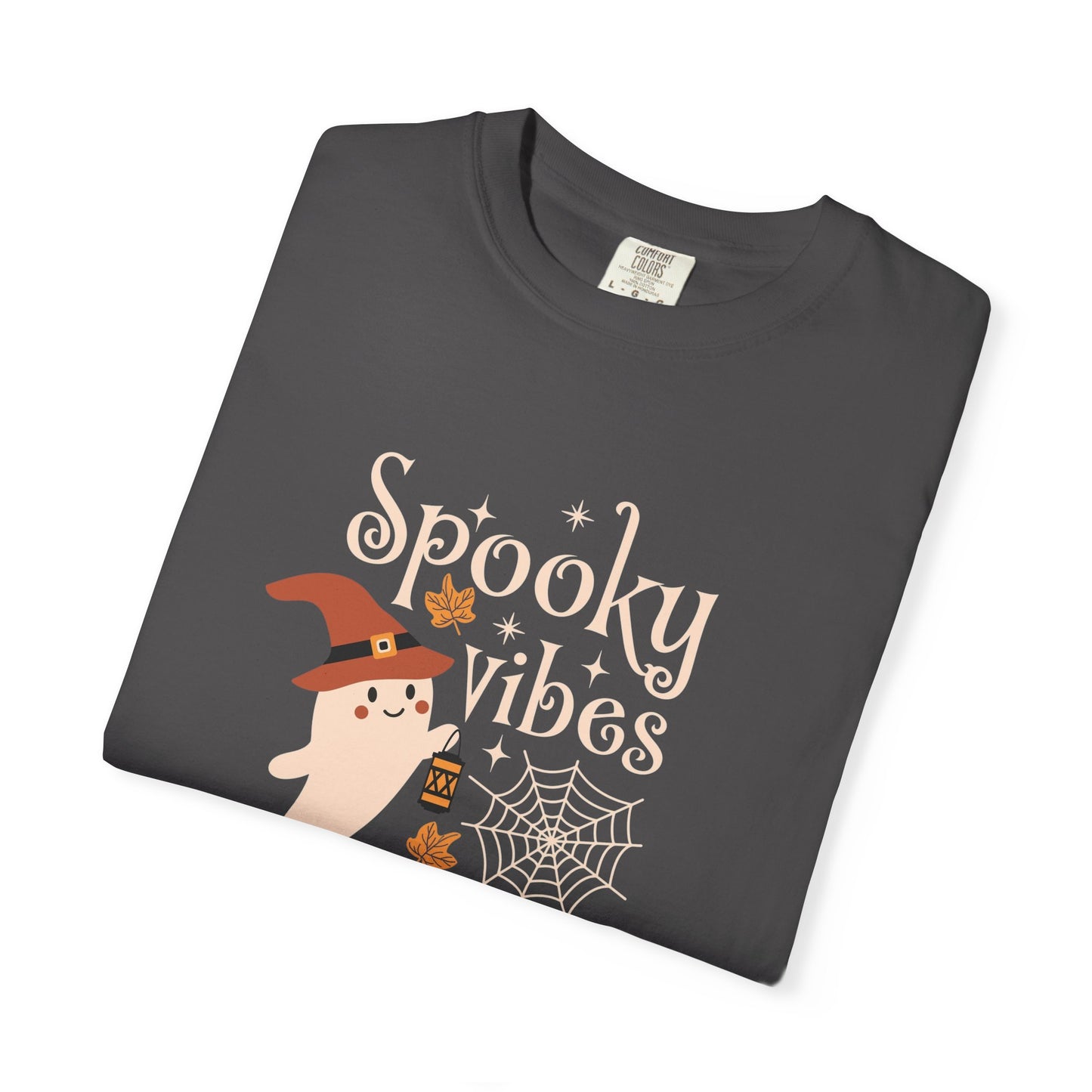 Spooky Ghost T-Shirt, Halloween Apparel, Unisex Tee, Fall Fashion, Cute Ghost Design, Perfect for Autumn Celebrations - MaisonThreadory