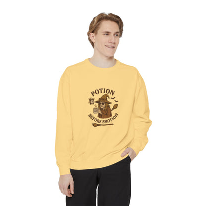 Potion Before Emotion Sweatshirt | Unisex Magical Sweatshirt for Cozy Days, Witchy Gifts, Halloween Apparel, Birthday Present, [...] - MaisonThreadory
