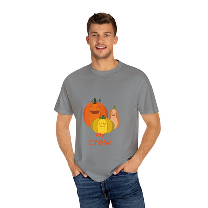 Cute Pumpkin Family T-Shirt, Fall Apparel, Halloween Shirt, Thanksgiving Gift, Harvest Crew Tee, Unisex Seasonal Wear - MaisonThreadory