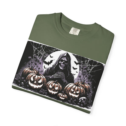 Spooky Halloween T-shirt, Unisex Graphic Tee, Ghostly Apparel, Fall Fashion, Pumpkin Shirt, Halloween Costume Top