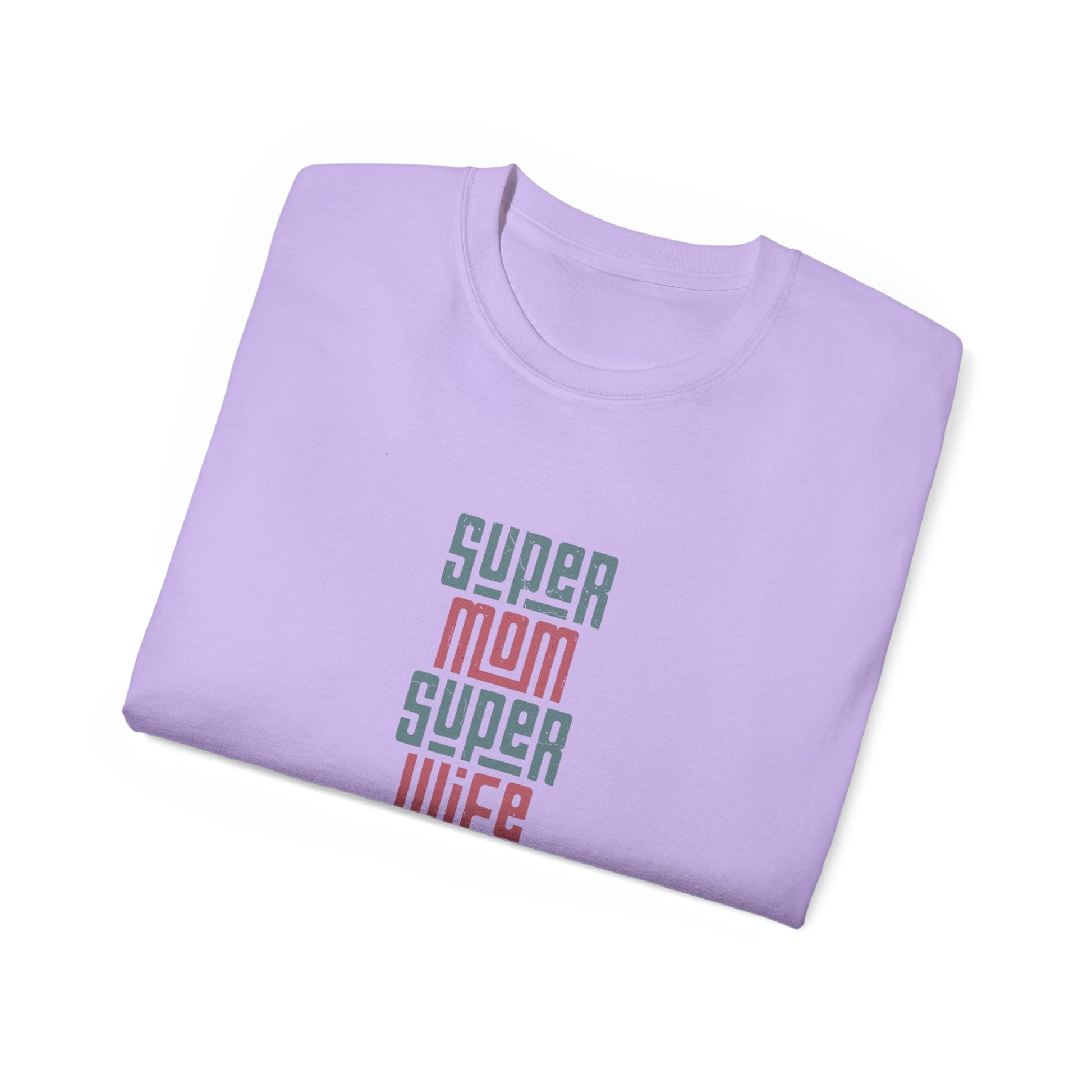 Super Mom Super Wife Super Tired Tee, Funny T-Shirt for Moms, Mother's Day Gift, Self-Care Shirt, Unisex Cotton Tee, Casual Wear - MaisonThreadory