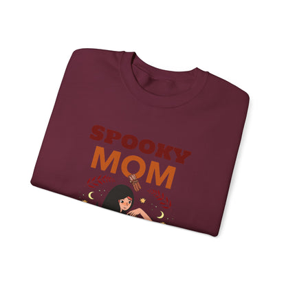 Spooky Mom Sweatshirt | Unisex Crewneck | Halloween Apparel | Gift for Moms | Cozy Fall Fashion | Cute Sweatshirt - MaisonThreadory