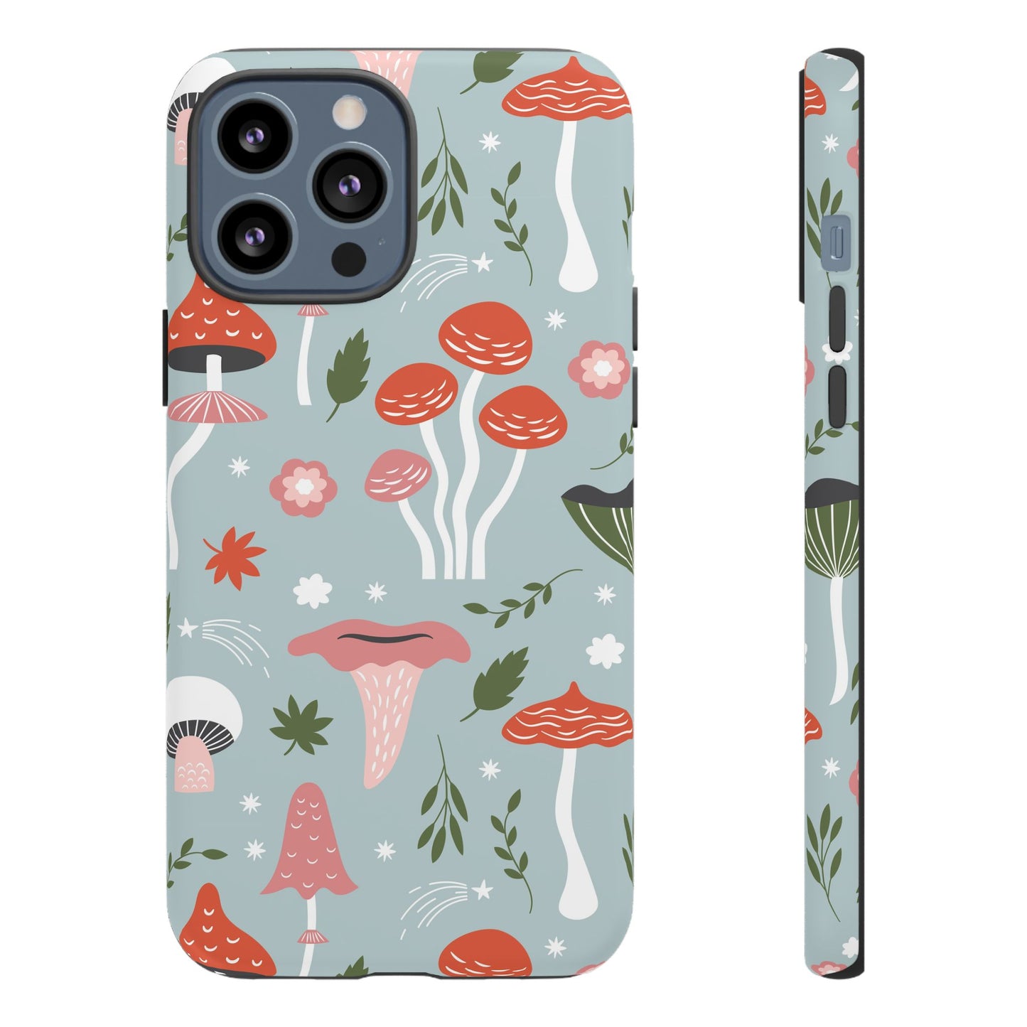 Whimsical Mushroom Phone Case, Cute Floral Smartphone Cover, Unique Gift for Nature Lovers, Trendy Tech Accessory, Eco-friendly Case