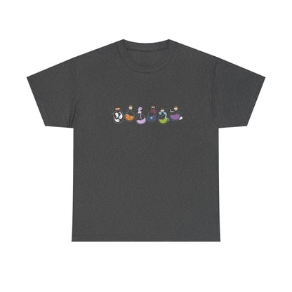 Charming Unisex Tee with Whimsical Characters, Funny Graphic Shirt, Gift for Friends, Comfortable Cotton Top, Casual Wear - MaisonThreadory