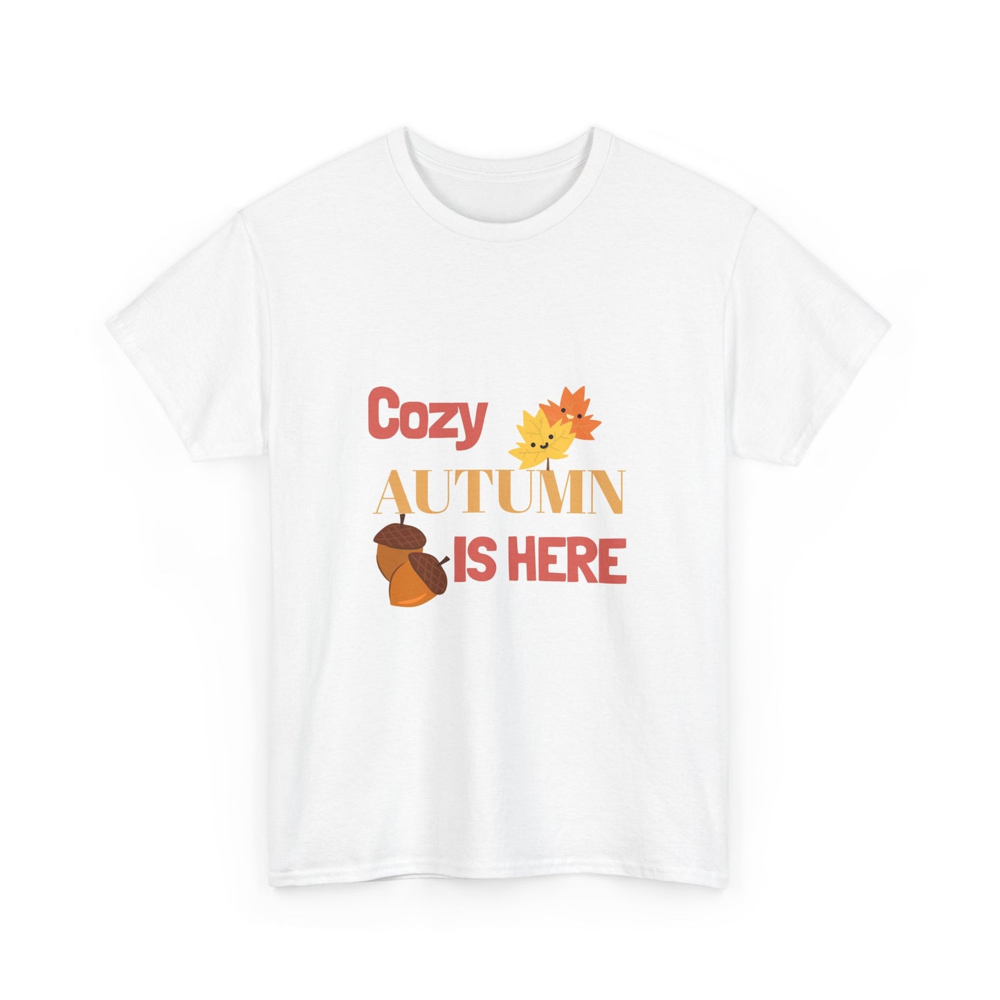 Cozy Autumn T-Shirt | Unisex Fall Tee, Autumn Apparel, Seasonal Shirt, Cute Gift for Fall, Harvest Festival Outfit - MaisonThreadory