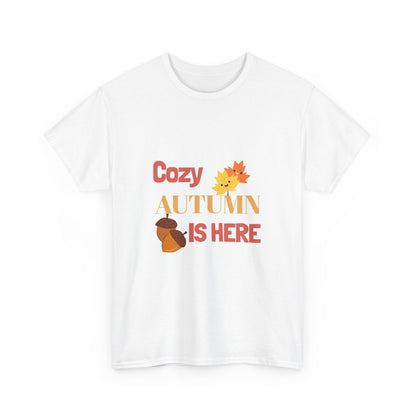 Cozy Autumn T-Shirt | Unisex Fall Tee, Autumn Apparel, Seasonal Shirt, Cute Gift for Fall, Harvest Festival Outfit - MaisonThreadory