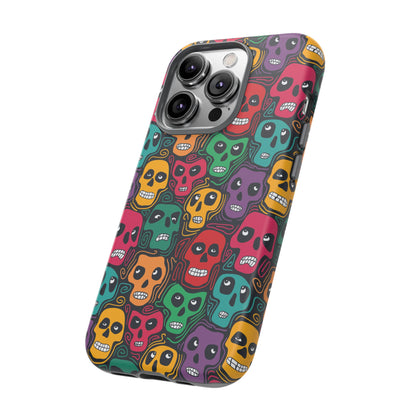 Phone Case, Day of the Dead Tough Case Phone, Mexican Skull Phone Cover, Floral Skeleton Phone Protector, Sugar Skull iPhone Case, Tough