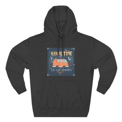 Hip & Cozy Fleece Hoodie - Perfect for Chill Vibes, Gift for Her, Winter Wear, Relaxed Style, Casual Layering - MaisonThreadory
