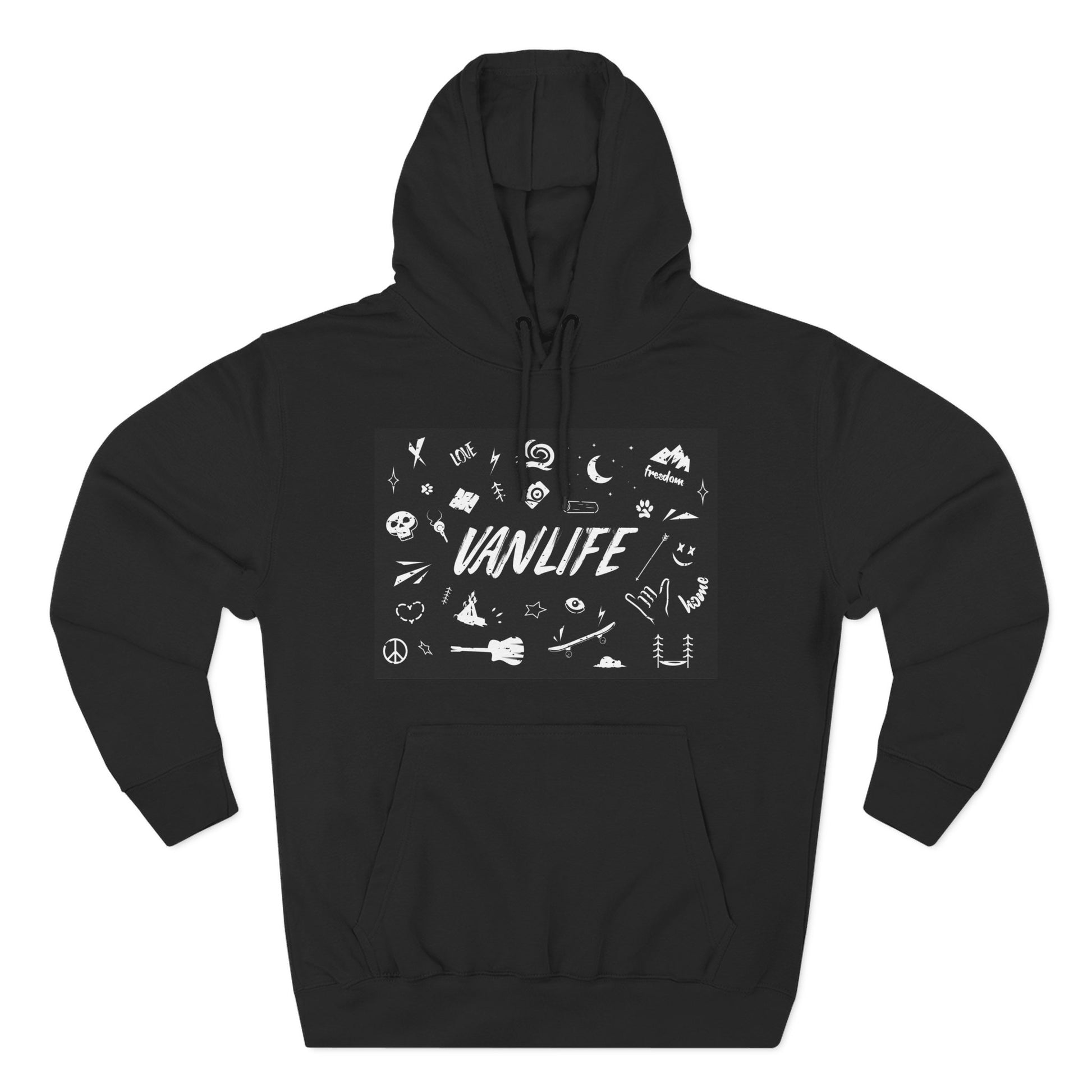 Vanlife Adventure Hoodie - Cozy Fleece Sweatshirt for Travel Lovers, Outdoor Enthusiasts, Camping, Road Trips, Gift for Explorer - MaisonThreadory