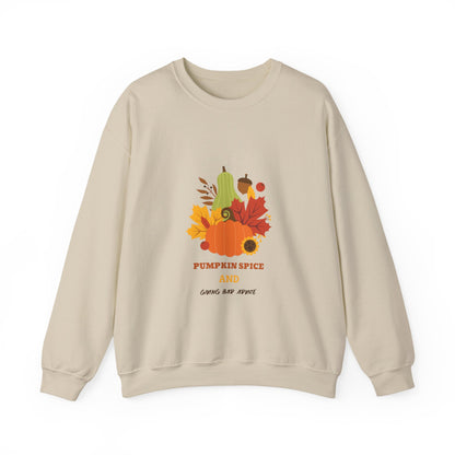 Fall Sweatshirt, Autumn Pullover, Cozy Jumper, Seasonal Crewneck, Unisex Sweater, Warm Top - MaisonThreadory