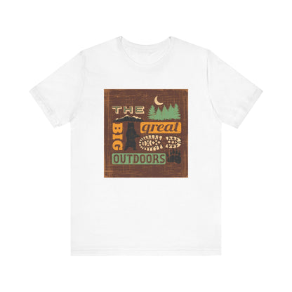 The Great Outdoors Unisex Tee, Adventure Shirt, Nature Lover Gift, Camping Apparel, Summer Vibes, Hiking Outfit - MaisonThreadory