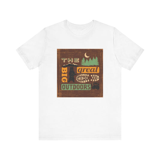 The Great Outdoors Unisex Tee, Adventure Shirt, Nature Lover Gift, Camping Apparel, Summer Vibes, Hiking Outfit - MaisonThreadory