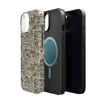Travel-Inspired Magnetic Tough Cases, Unique Phone Accessories, Perfect for Adventurers, Great Gift for Travelers or Holidays