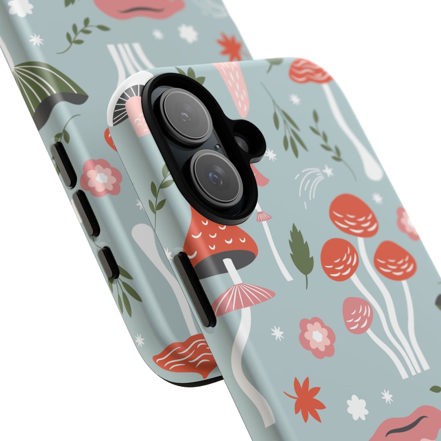 Whimsical Mushroom Phone Case, Cute Floral Smartphone Cover, Unique Gift for Nature Lovers, Trendy Tech Accessory, Eco-friendly Case