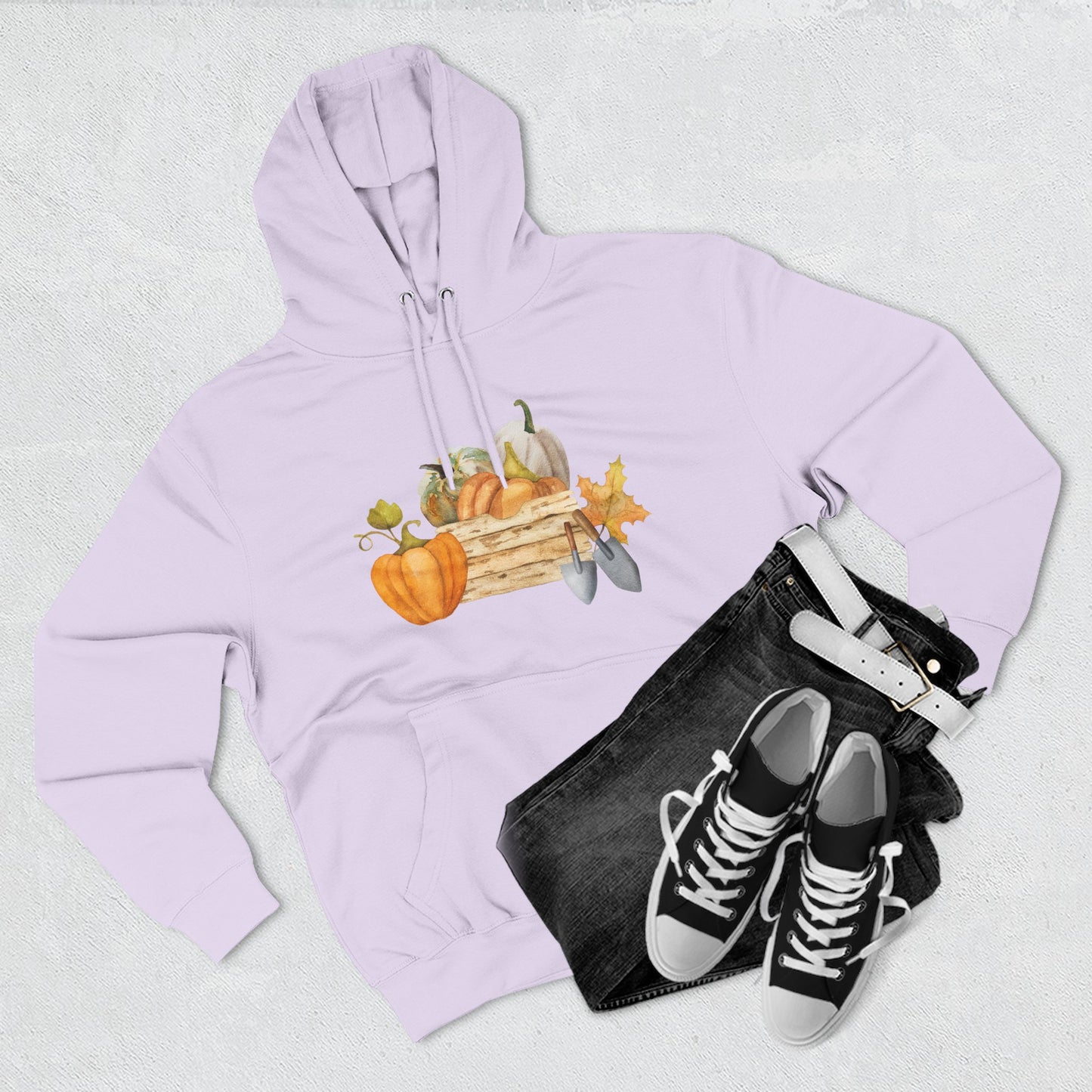 Autumn Harvest Fleece Hoodie, Cozy Fall Sweatshirt, Pumpkin Hoodie, Seasonal Apparel, Gift for Thanksgiving