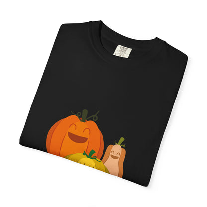 Cute Pumpkin Family T-Shirt, Fall Apparel, Halloween Shirt, Thanksgiving Gift, Harvest Crew Tee, Unisex Seasonal Wear - MaisonThreadory