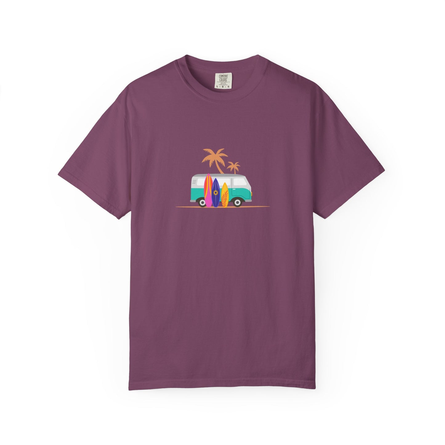 Surf Van T-Shirt — Retro Beach Camper Graphic Tee