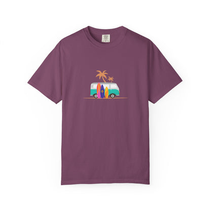 Surf Van T-Shirt — Retro Beach Camper Graphic Tee