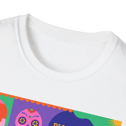 Dia de los Muertos Unisex T-Shirt, Mexican Day of the Dead Tee, Halloween Skeleton Shirt, Dia de los Muertos Festival Top, Sugar Skull