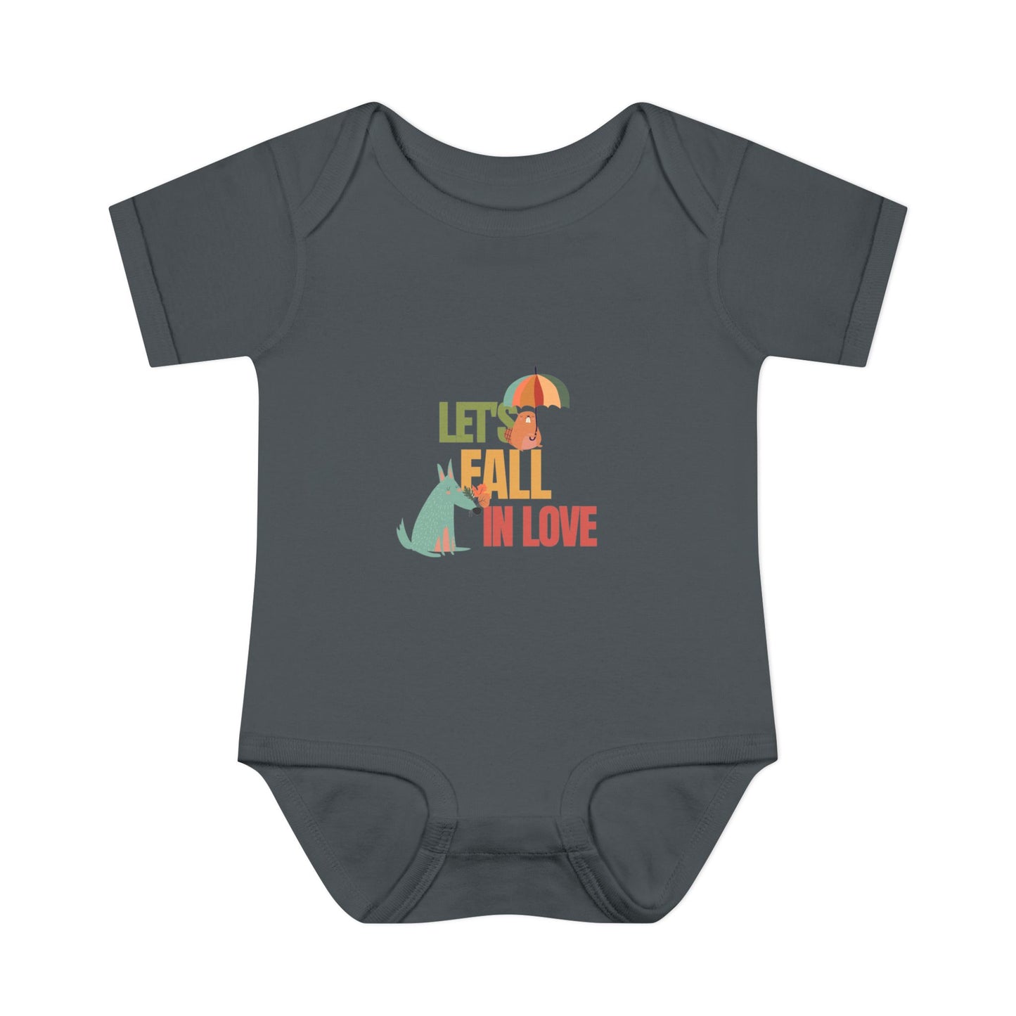 Autumn Baby Bodysuit - Let's Fall in Love, Cute Infant Outfit, Seasonal Gift, Baby Shower Present, Little One's Fall Fashion - MaisonThreadory