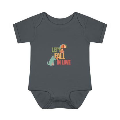 Autumn Baby Bodysuit - Let's Fall in Love, Cute Infant Outfit, Seasonal Gift, Baby Shower Present, Little One's Fall Fashion - MaisonThreadory