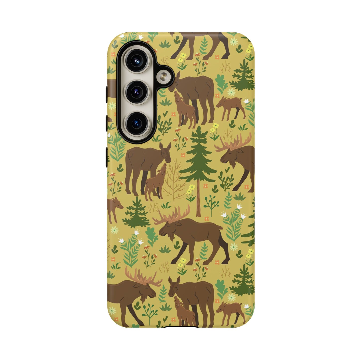 Moose Phone Case - Nature Lover's Accessory, Gifts for Outdoorsy Friends, Wildlife Decor, Eco-Friendly Cover, Forest Adventure Gear - MaisonThreadory