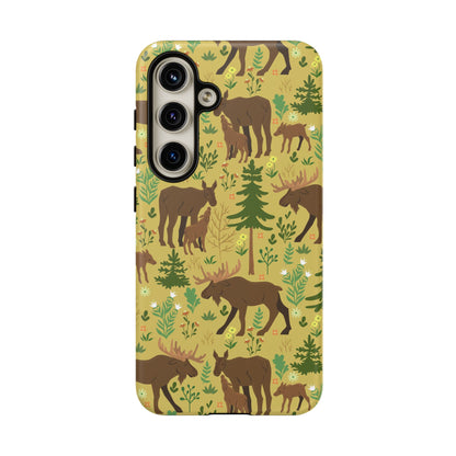 Moose Phone Case - Nature Lover's Accessory, Gifts for Outdoorsy Friends, Wildlife Decor, Eco-Friendly Cover, Forest Adventure Gear - MaisonThreadory