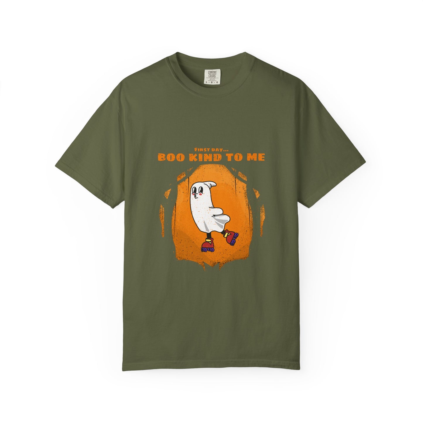 Playful Message T-Shirt: Boo Kind To Me, Funny Graphic Tee, Unisex Cotton Top, Casual Wear, Gift for Friends - MaisonThreadory