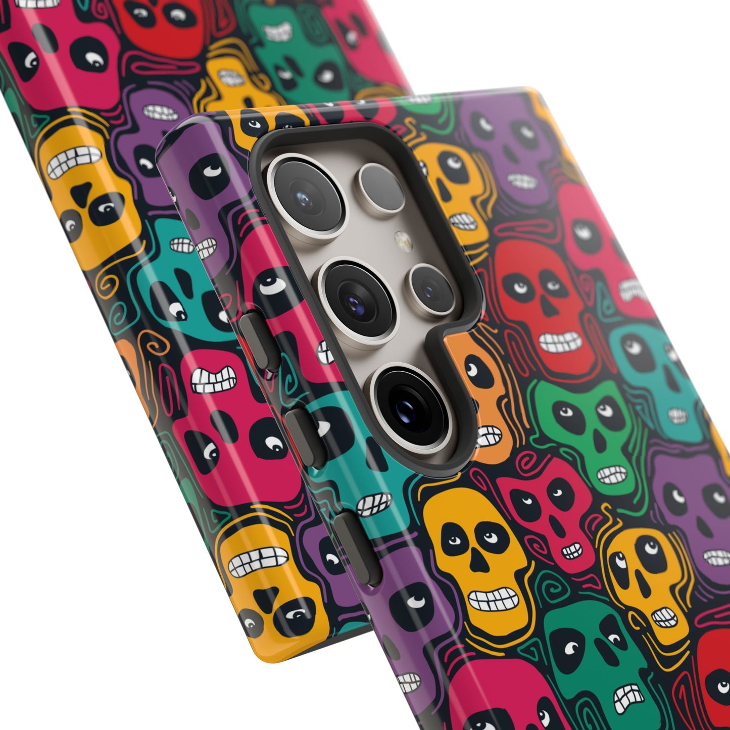 Phone Case, Day of the Dead Tough Case Phone, Mexican Skull Phone Cover, Floral Skeleton Phone Protector, Sugar Skull iPhone Case, Tough