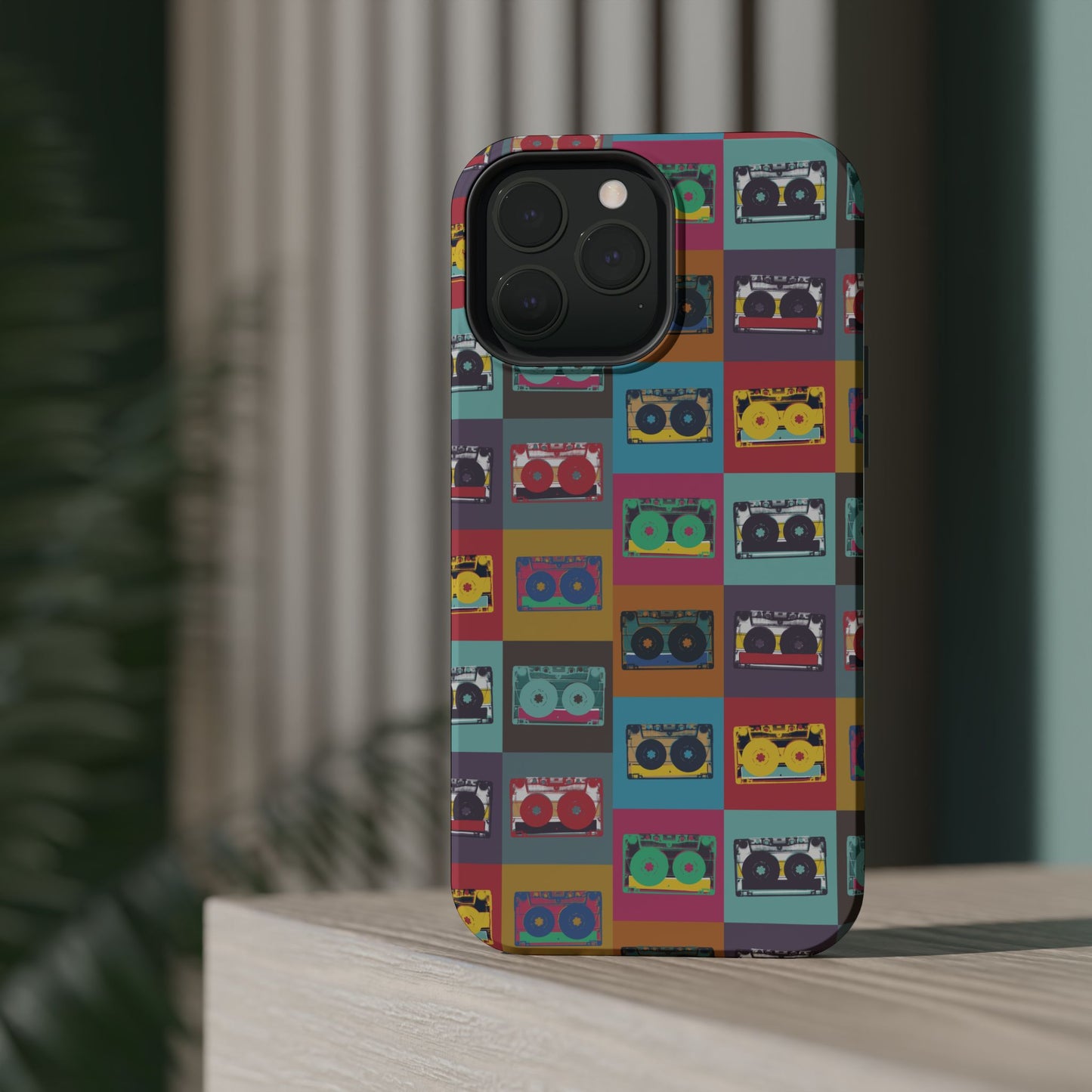 Retro Cassette Tape Phone Case, Vintage Style Tough Case, Music Lover Gift, Funky Tech Accessory, Fun Phone Cover
