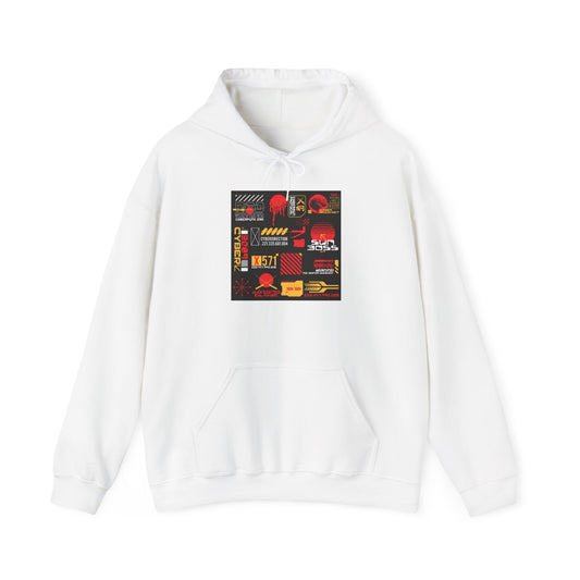 Retro Racing Patchwork Hoodie — Vintage Motorsports Graphic Sweatshirt