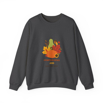Fall Sweatshirt, Autumn Pullover, Cozy Jumper, Seasonal Crewneck, Unisex Sweater, Warm Top - MaisonThreadory