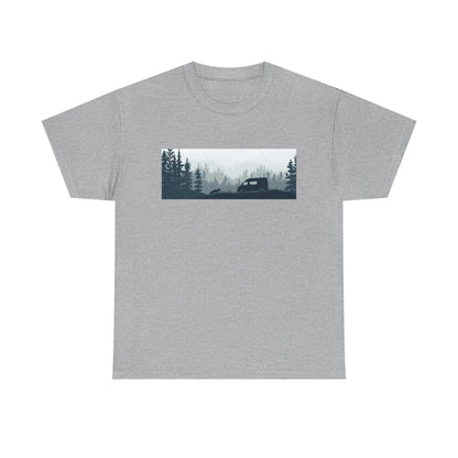 Nature Adventure Unisex Heavy Cotton Tee, Camping Shirt, Outdoor Wear, Gift for Nature Lovers, Eco-Friendly Apparel, Adventure Outfit - MaisonThreadory