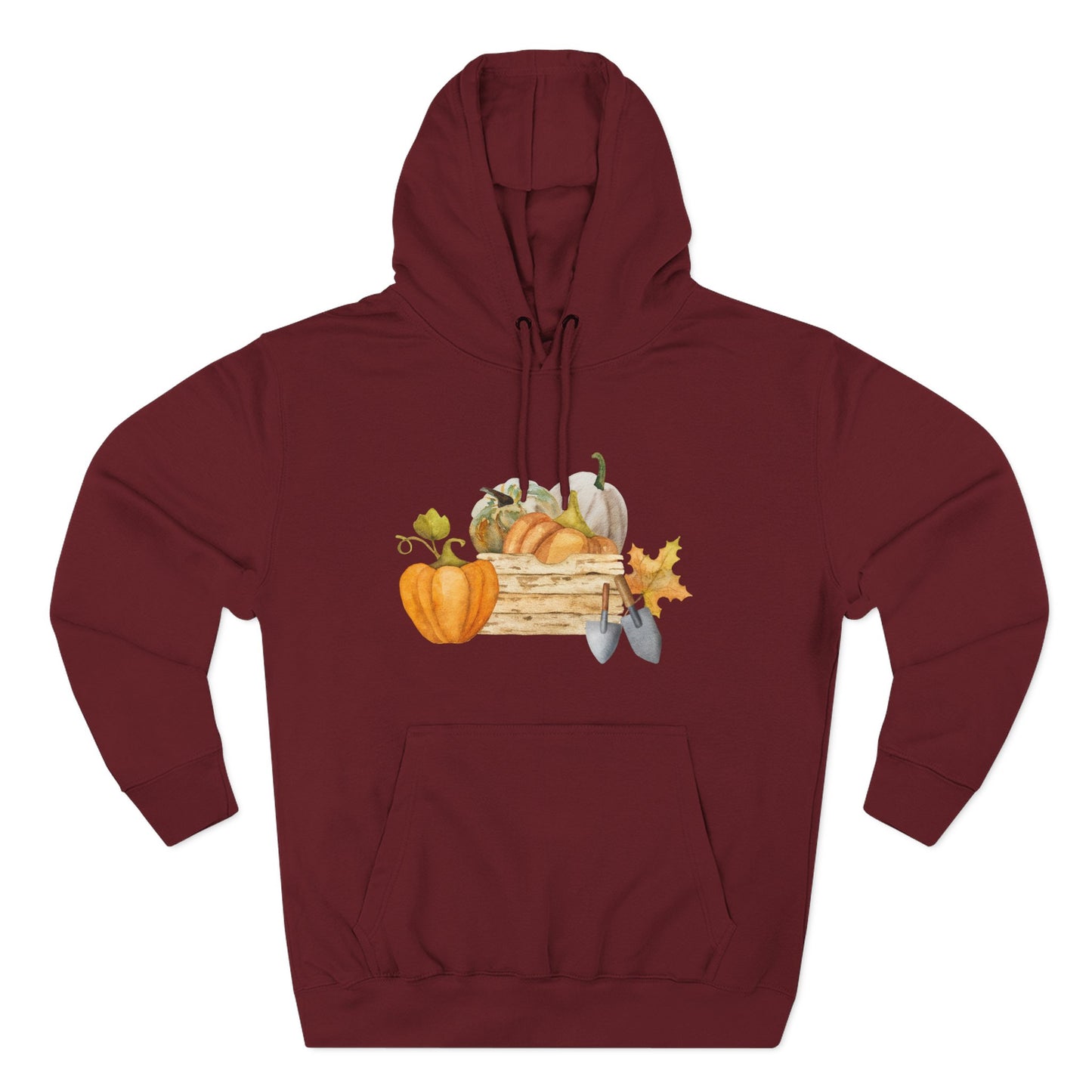 Autumn Harvest Fleece Hoodie, Cozy Fall Sweatshirt, Pumpkin Hoodie, Seasonal Apparel, Gift for Thanksgiving