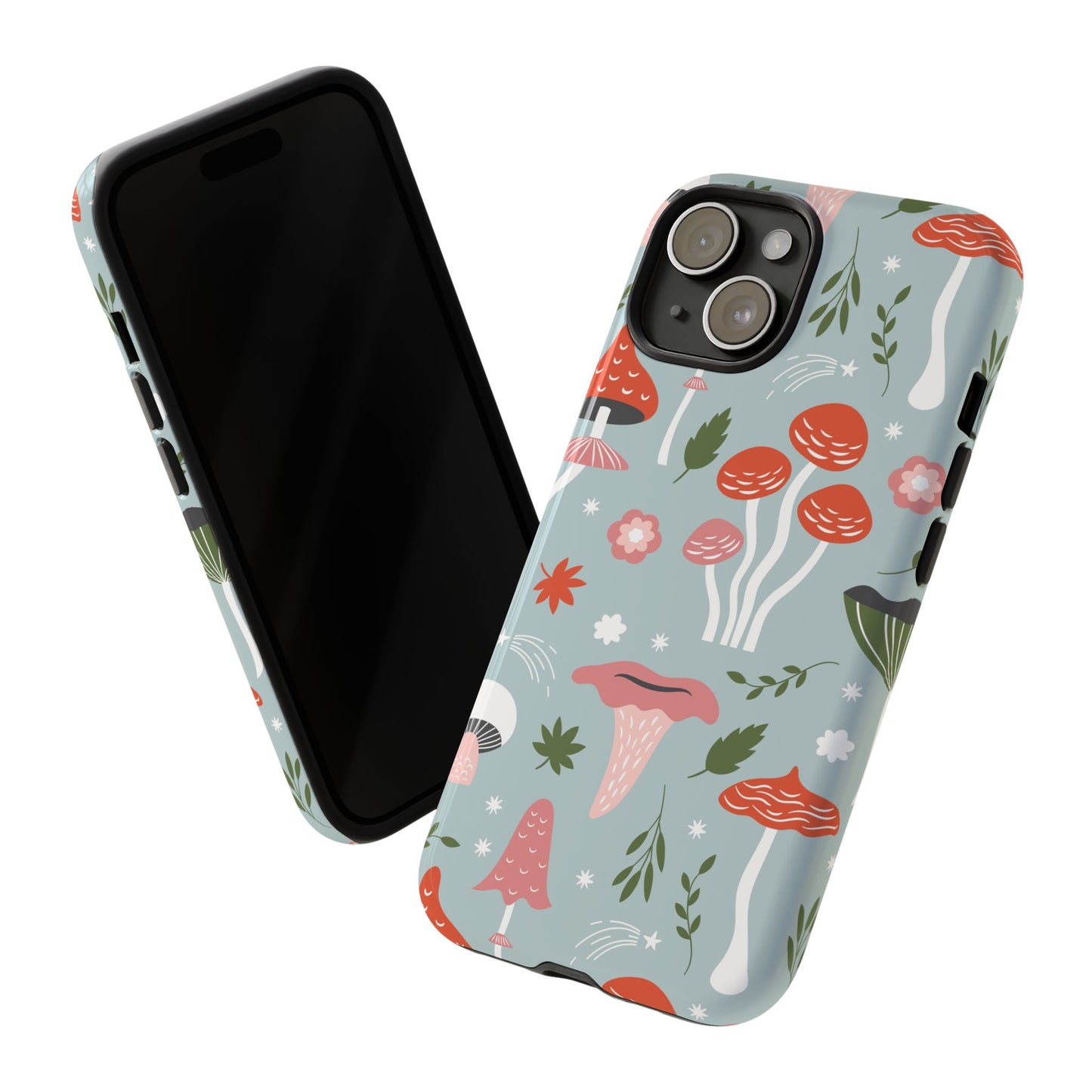 Whimsical Mushroom Phone Case, Cute Floral Smartphone Cover, Unique Gift for Nature Lovers, Trendy Tech Accessory, Eco-friendly Case