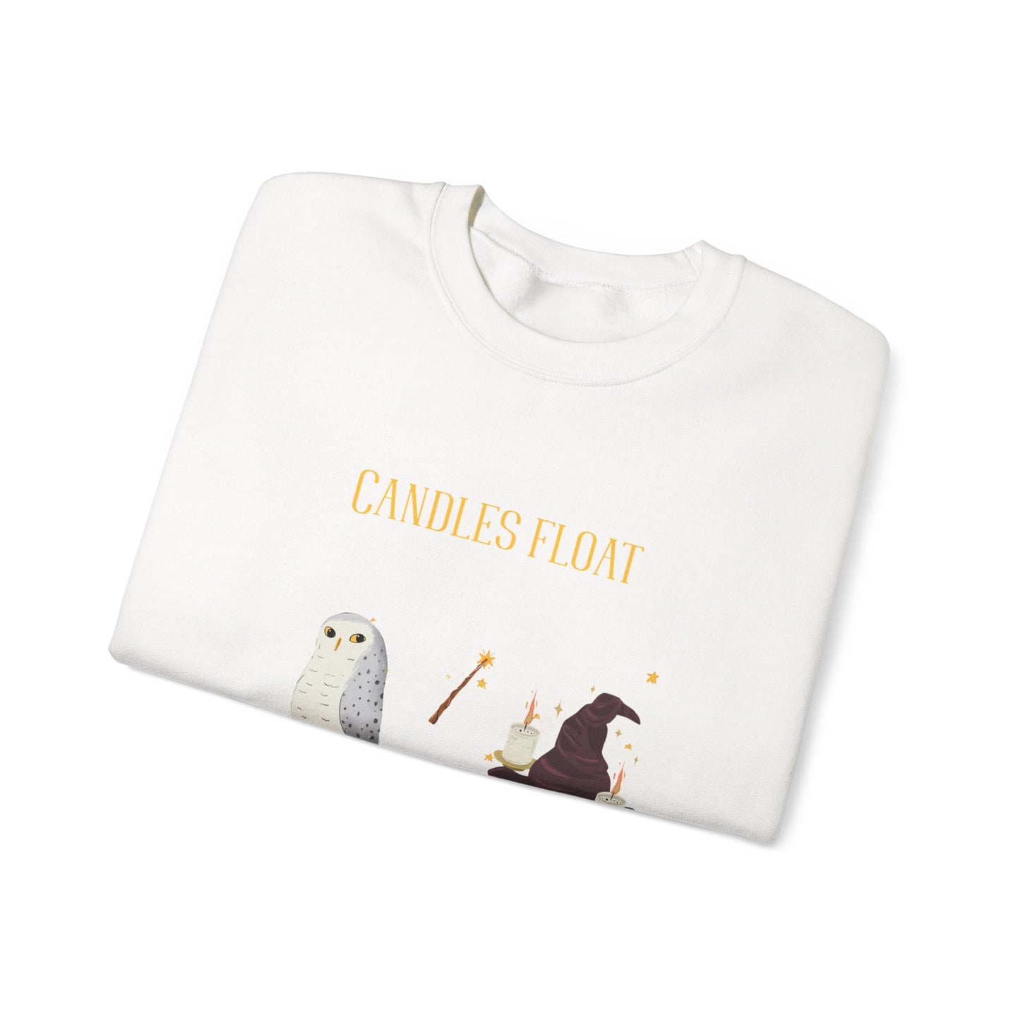 Whimsical Owl Crewneck Sweatshirt, Cozy Fall Apparel, Gift for Nature Lovers, Halloween Sweater, Cute Animal Sweatshirt - MaisonThreadory