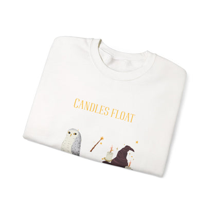 Whimsical Owl Crewneck Sweatshirt, Cozy Fall Apparel, Gift for Nature Lovers, Halloween Sweater, Cute Animal Sweatshirt - MaisonThreadory
