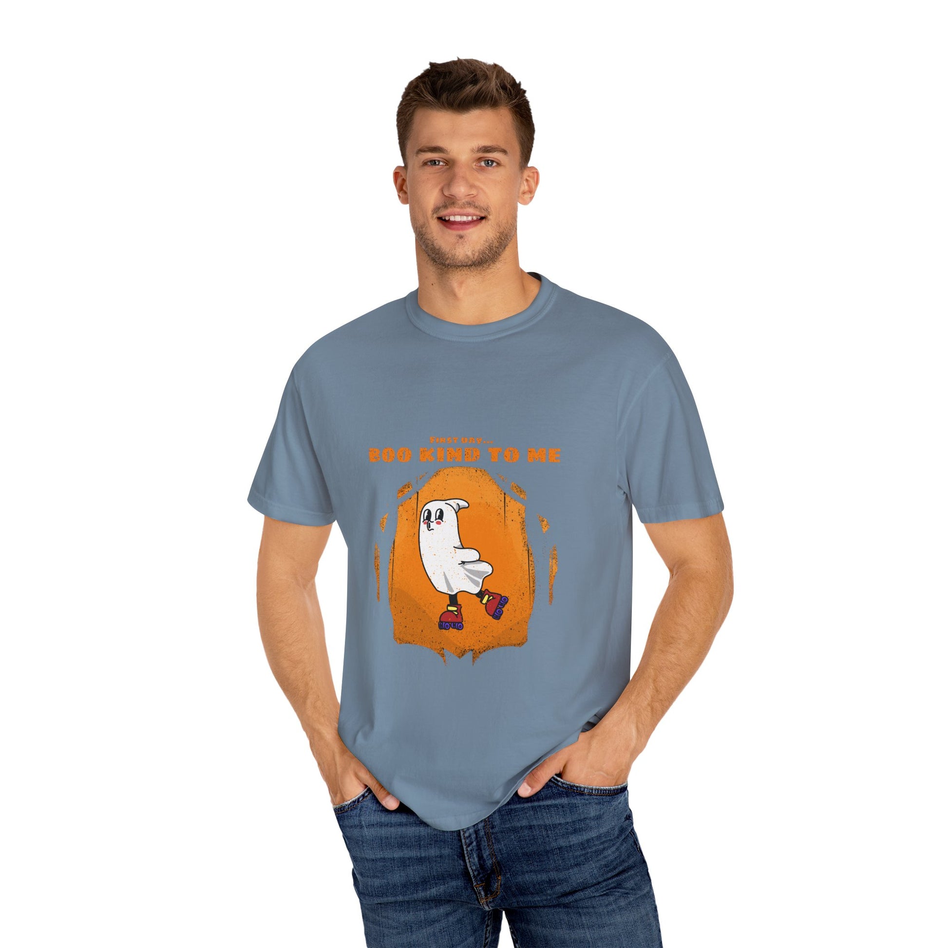 Playful Message T-Shirt: Boo Kind To Me, Funny Graphic Tee, Unisex Cotton Top, Casual Wear, Gift for Friends - MaisonThreadory