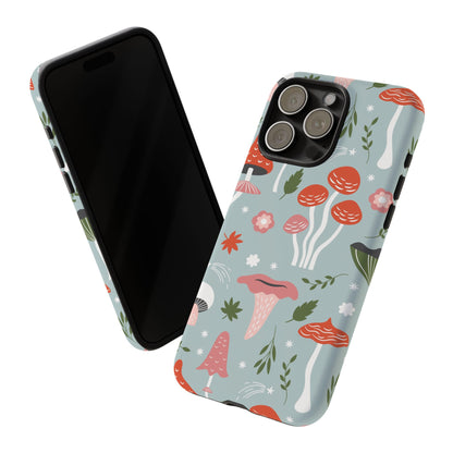 Whimsical Mushroom Phone Case, Cute Floral Smartphone Cover, Unique Gift for Nature Lovers, Trendy Tech Accessory, Eco-friendly Case