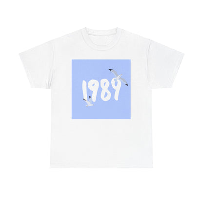 1989 Vintage Unisex Heavy Cotton Tee, Casual Shirt, Gift for Music Lovers, Classic Graphic Tee, Music Celebration Apparel - MaisonThreadory