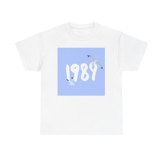 1989 Vintage Unisex Heavy Cotton Tee, Casual Shirt, Gift for Music Lovers, Classic Graphic Tee, Music Celebration Apparel - MaisonThreadory