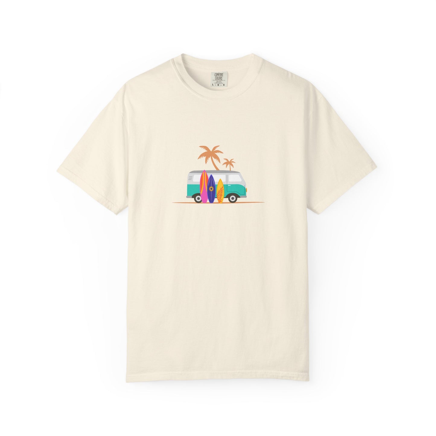 Surf Van T-Shirt — Retro Beach Camper Graphic Tee