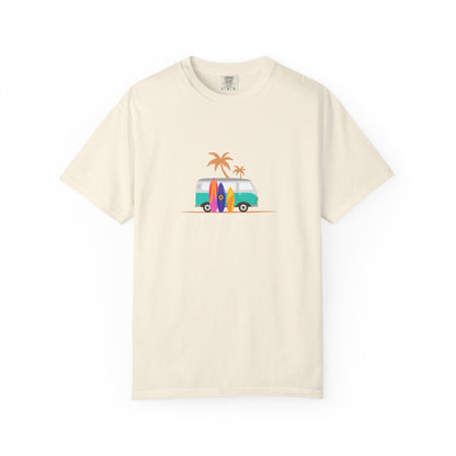 Surf Van T-Shirt — Retro Beach Camper Graphic Tee