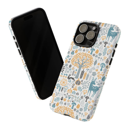 Nature-Inspired Phone Case, Durable Protective Cover, Bohemian Phone Accessory, Symbol of Strength, Eco-Friendly Gift