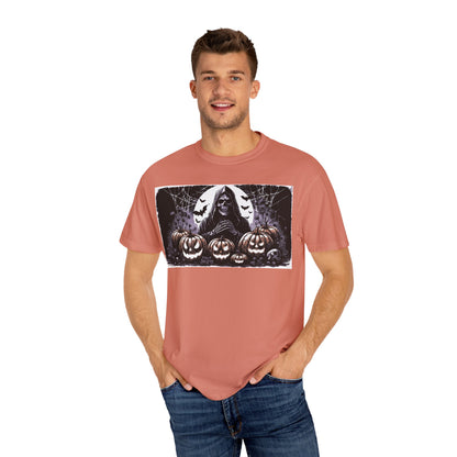 Spooky Halloween T-shirt, Unisex Graphic Tee, Ghostly Apparel, Fall Fashion, Pumpkin Shirt, Halloween Costume Top