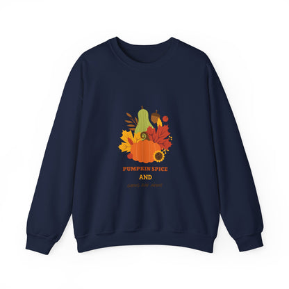 Fall Sweatshirt, Autumn Pullover, Cozy Jumper, Seasonal Crewneck, Unisex Sweater, Warm Top - MaisonThreadory