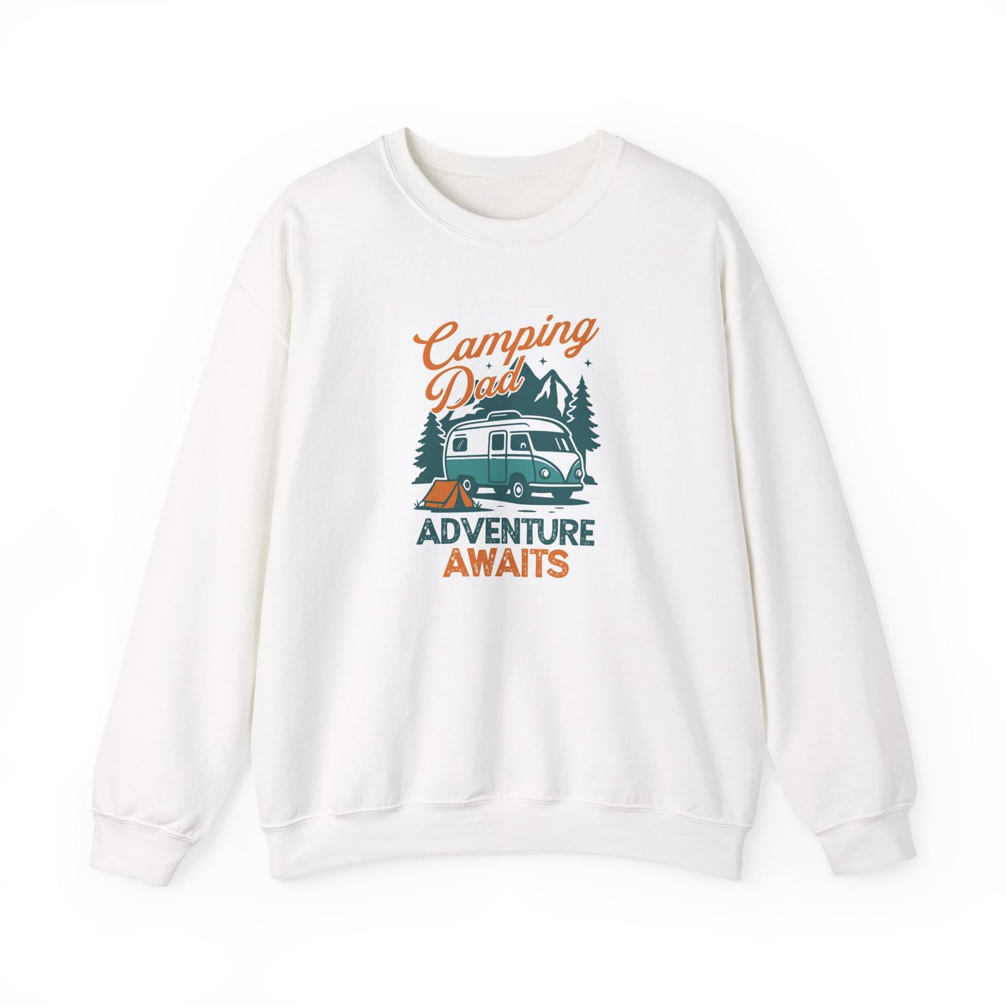 Unisex Camping Adventure Sweatshirt, Cozy Outdoor Apparel, Gift for Dads, Camping Enthusiasts, Father's Day, Weekend Getaway - MaisonThreadory