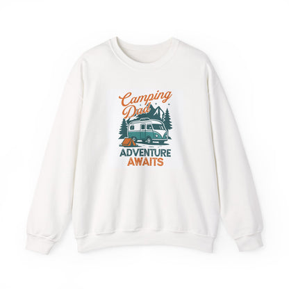 Unisex Camping Adventure Sweatshirt, Cozy Outdoor Apparel, Gift for Dads, Camping Enthusiasts, Father's Day, Weekend Getaway - MaisonThreadory
