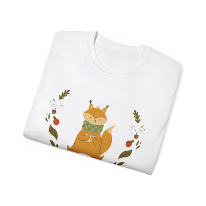 Whimsical Squirrel Tee - Cozy Unisex T-Shirt for Nature Lovers, Perfect Gift for Fall, Cute Wildlife Art, Eco-Friendly Fashion - MaisonThreadory