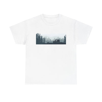 Nature Adventure Unisex Heavy Cotton Tee, Camping Shirt, Outdoor Wear, Gift for Nature Lovers, Eco-Friendly Apparel, Adventure Outfit - MaisonThreadory